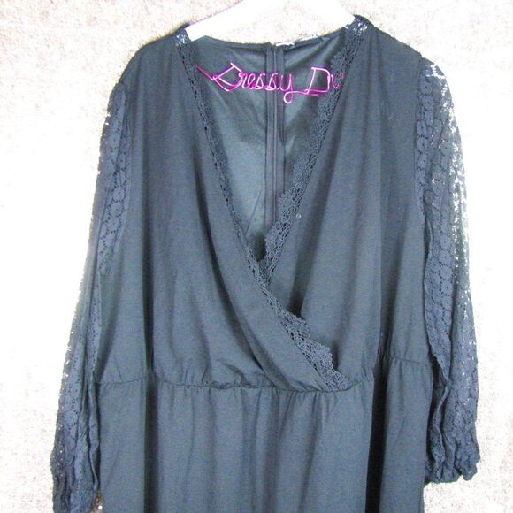 NWT BloomChic lacy black pantsuit 28/5X - Picture 2 of 8